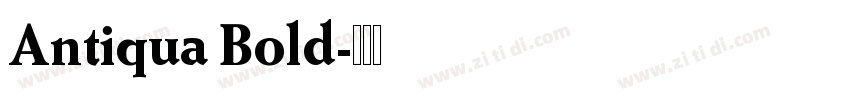 Antiqua Bold字体转换